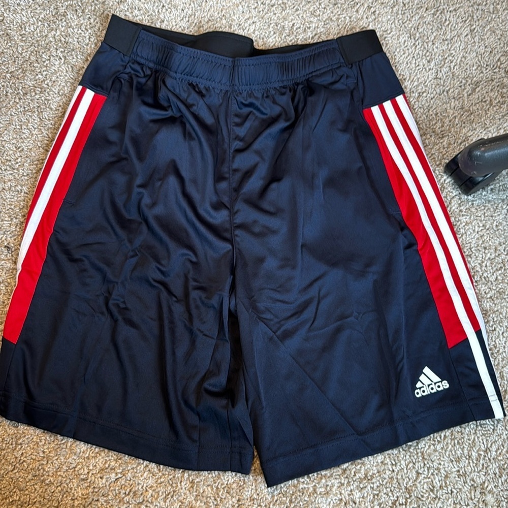- Adidas Primegreen Mens Size large Shorts Gym Running Training Athletic… - Picture 2 of 12